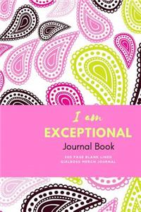 I Am Exceptional Journal Book