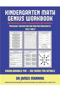 Preschool Subtraction and Addition Worksheets (Kindergarten Math Genius)