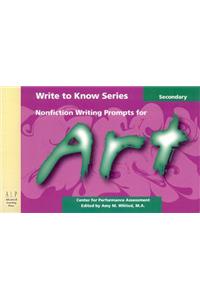 Nonfiction Writing Prompts for Secondary Art