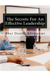 secrets for an effective leadership