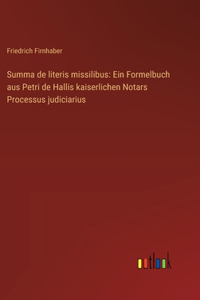 Summa de literis missilibus