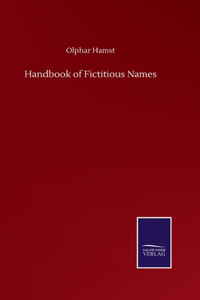 Handbook of Fictitious Names