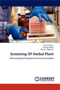 Screening Of Herbal Plant