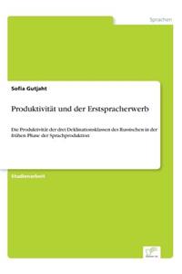 Produktivität und der Erstspracherwerb