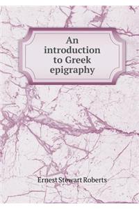 An Introduction to Greek Epigraphy