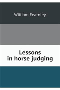 Lessons in horse judging