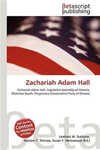 Zachariah Adam Hall