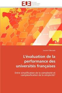 L'évaluation de la performance des universités françaises