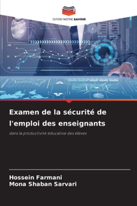 Examen de la sécurité de l'emploi des enseignants