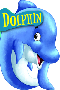 Cutout Board Book: Dolphin( Animals and Birds)