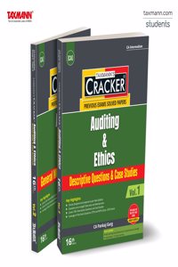 Taxmann's CRACKER for Auditing & Ethics (Paper 5 | Auditing) â€“ Two-volume Edition with (topic/attempt-wise) past exam questions & (point-wise) answers | CA Inter | May/Sept. 2025 Exams