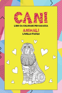 Libri da colorare per ragazza - Livello facile - Animali - Cani