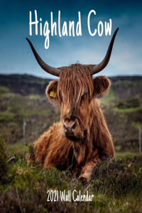 Highland Cow 2021 Wall Calendar
