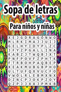 Sopa de letras para niños y niñas