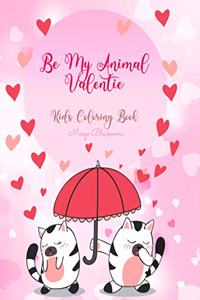 Be My Animal Valentine Kids Coloring Book