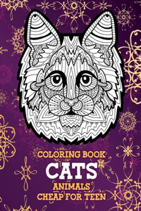 Coloring Books Cheap for Teen - Animals - Cats