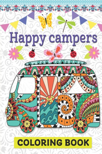 Happy camper coloring book