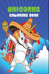 Unicorns coloring book