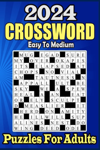 2024 Easy To Medium Crossword Puzzle For Adults With Solution