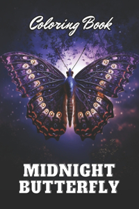 Midnight Butterfly Coloring Book