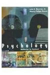 Psychology: Behavior In Context