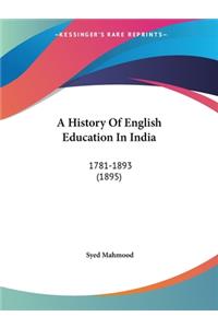 History Of English Education In India