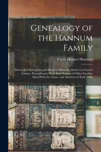 Genealogy of the Hannum Family