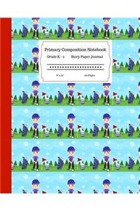 Primary Composition Notebook Grades K-2 Story Paper Journal 8 x 10 120 Pages