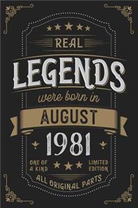 Real Legends were born in August 1981
