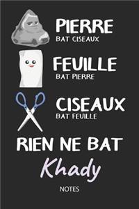 Rien ne bat Khady - Notes