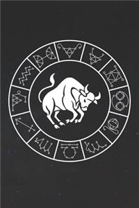 Taurus Notebook 'Zodiac Circle' - Zodiac Diary - Horoscope Journal - Taurus Gifts for Her