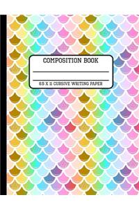 Composition Book Cursive Writing Paper