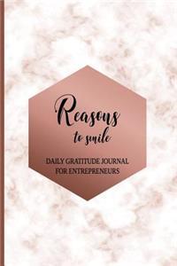 Reasons To Smile Daily Gratitude Journal For Entrepreneurs