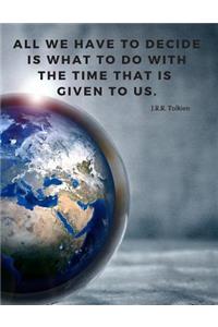 All we have to decide is what to do with the time that is given to us.