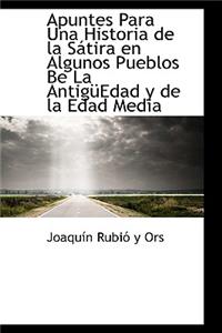 Apuntes Para Una Historia de La S Tira En Algunos Pueblos Be La Antig Edad y de La Edad Media