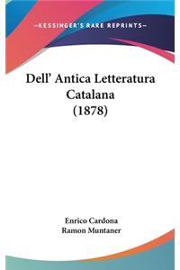 Dell' Antica Letteratura Catalana (1878)