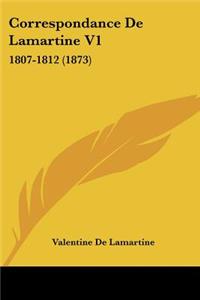 Correspondance De Lamartine V1
