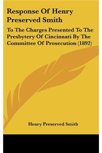 Response of Henry Preserved Smith
