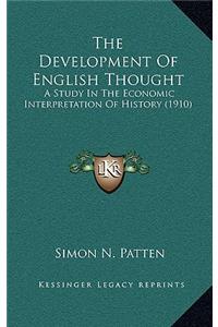 Development of English Thought