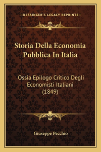 Storia Della Economia Pubblica In Italia