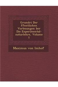 Grundri Der Ffentlichen Vorlesungen Ber Die Experimental-Naturlehre, Volume 1