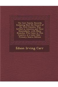The Carr Family Records