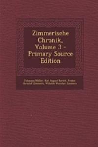 Zimmerische Chronik, Volume 3