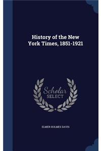 History of the New York Times, 1851-1921