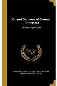 Quaint Sermons of Samuel Rutherford