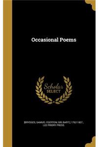 Occasional Poems