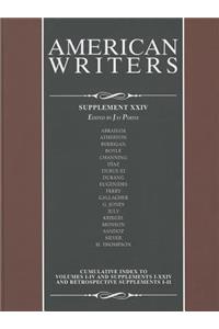 American Writers, Supplement XXIV