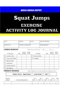 Squat Jumps Exercise Activity Log Journal