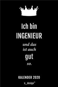 Kalender 2020 für Ingenieure / Ingenieur / Ingenieurin: Wochenplaner / Tagebuch / Journal für das ganze Jahr: Platz für Notizen, Planung / Planungen / Planer, Erinnerungen und Sprüche