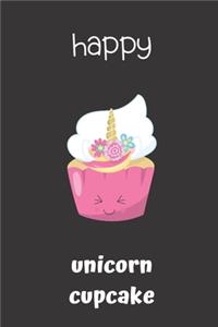 happy unicorn cupcake